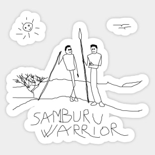 Samburu Warrior by 9JD Sticker